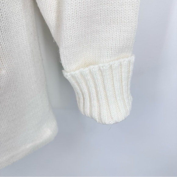 Vintage Letterman Sweater Ivory Size 34 - Picture 5 of 7